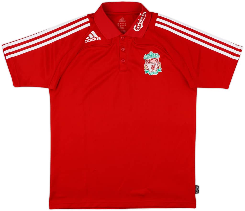 2008-09 Liverpool adidas Polo Shirt - 8/10 - (M)