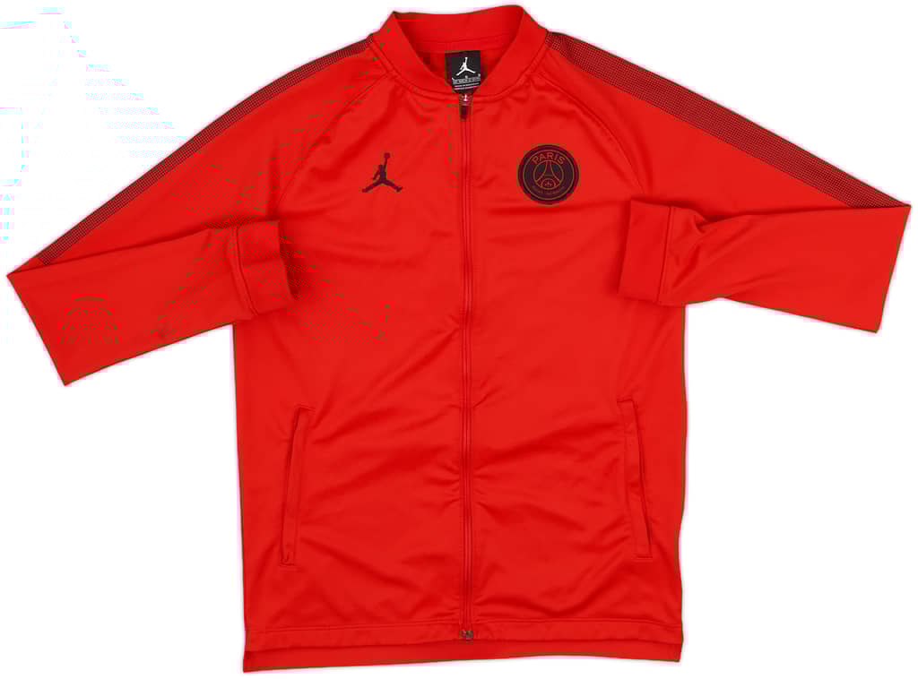 2018-19 Paris Saint-Germain Jordan 1/4 Zip Drill Top - 8/10 - (L.Boys)