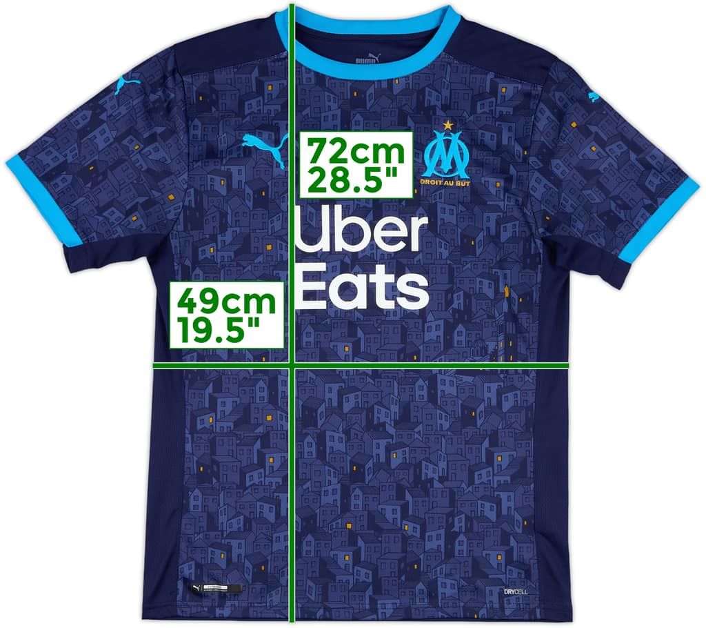 2020-21 Olympique Marseille Away Shirt - 7/10 - (M)