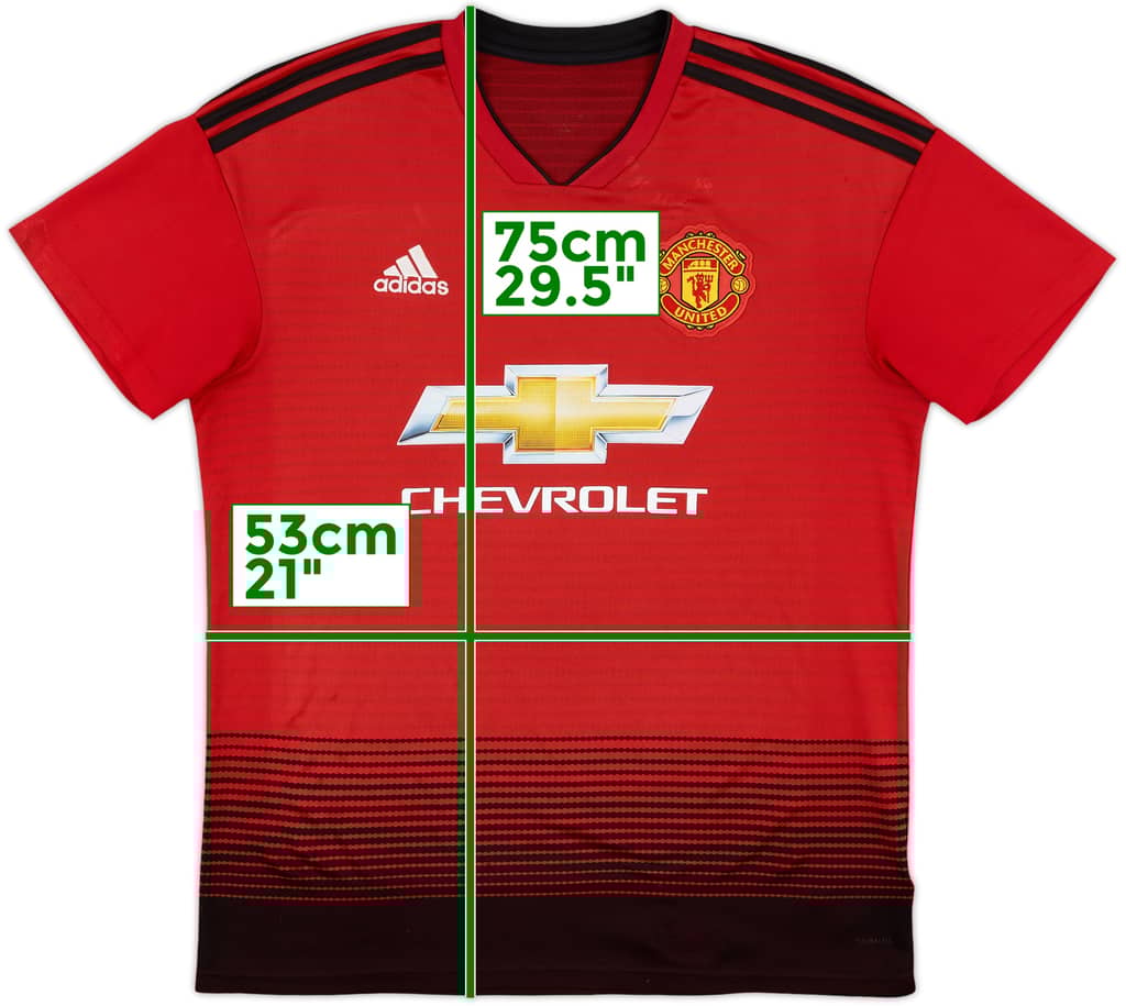2018-19 Manchester United Home Shirt - 4/10 - (L)