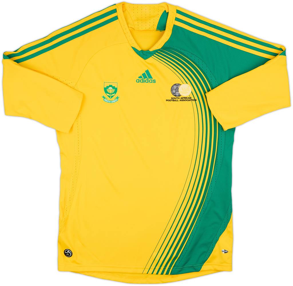 2007-09 South Africa Home L/S Shirt - 9/10 - (L)