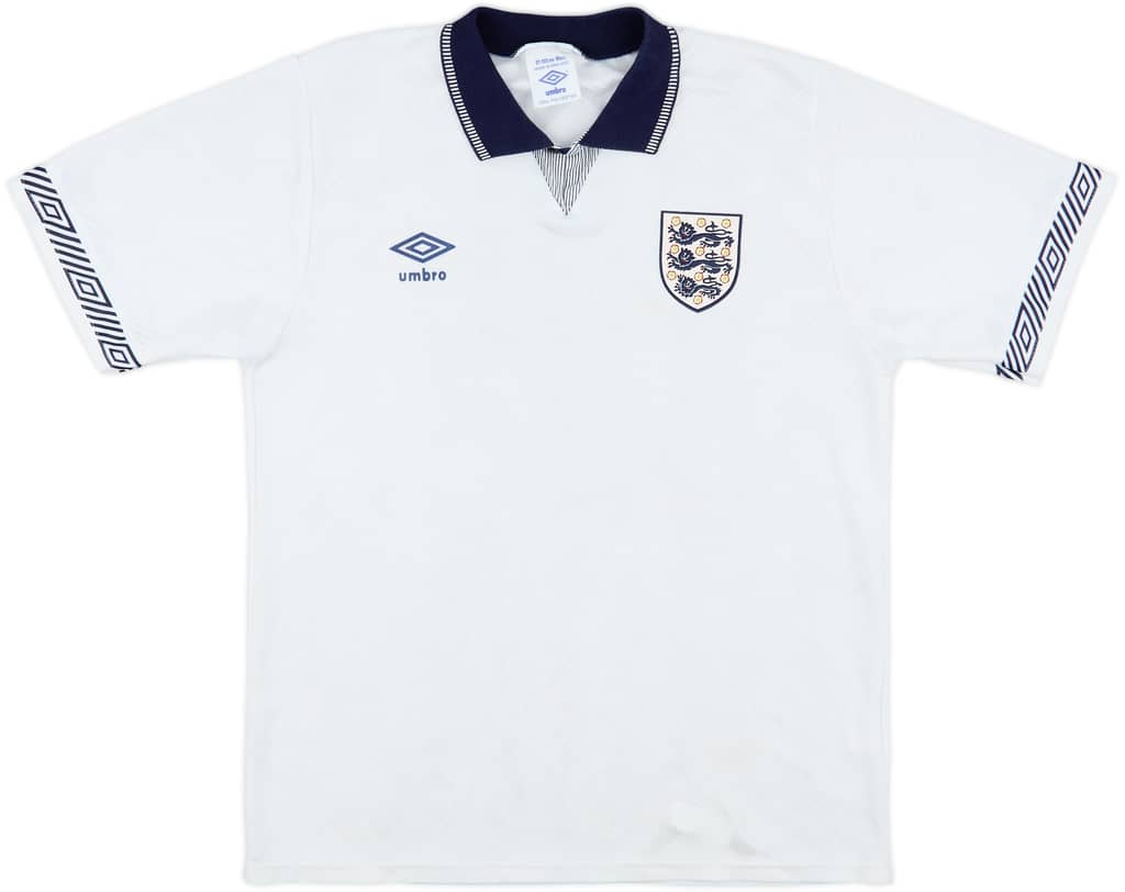 1990-92 England Home Shirt - 8/10 - (M)