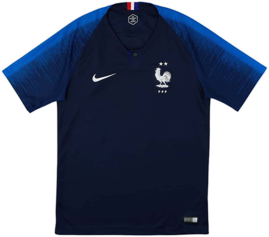 2018 France Home Shirt - 9/10 - (S)