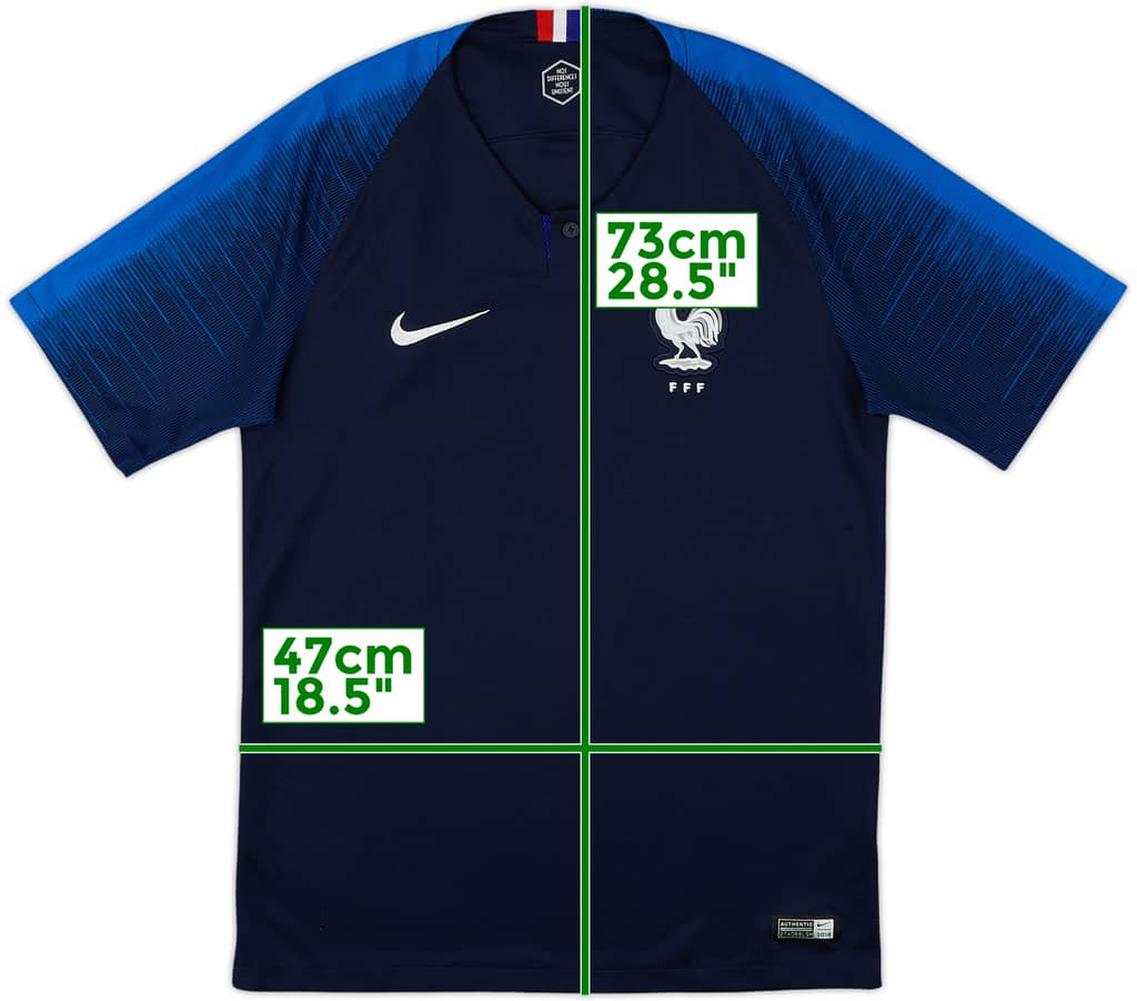 2018 France Home Shirt - 9/10 - (S)