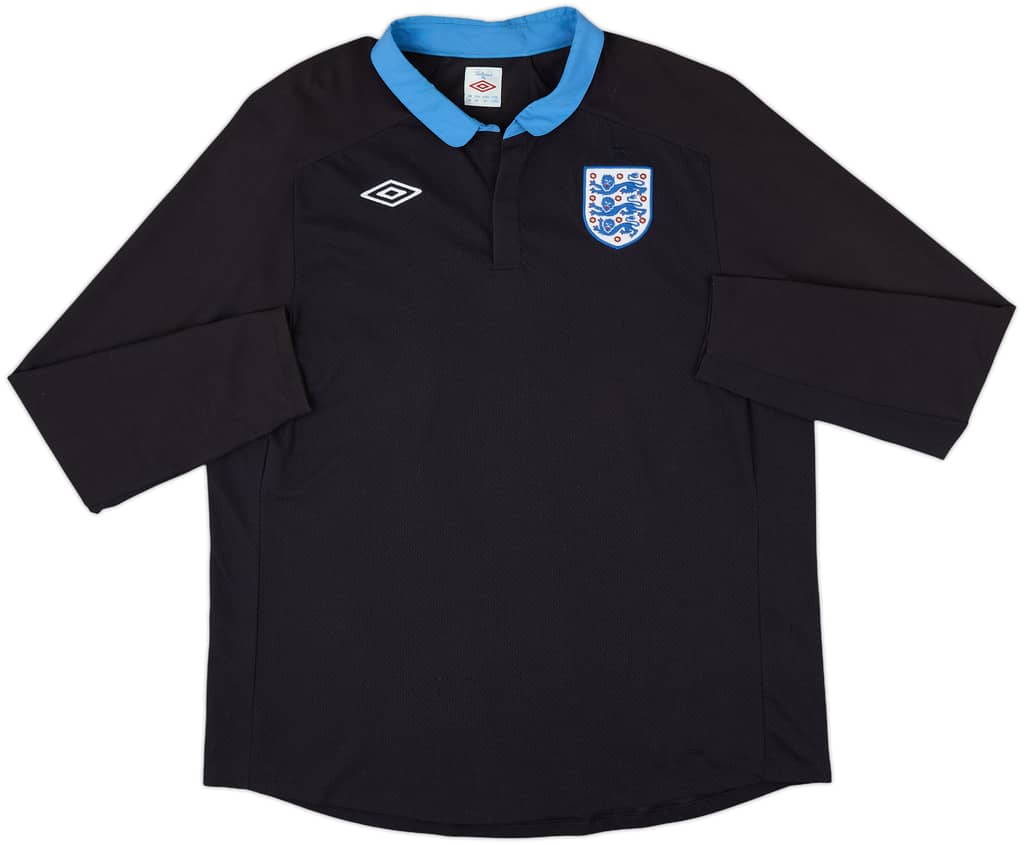 2011-12 England Away L/S Shirt - 8/10 - (XXL)