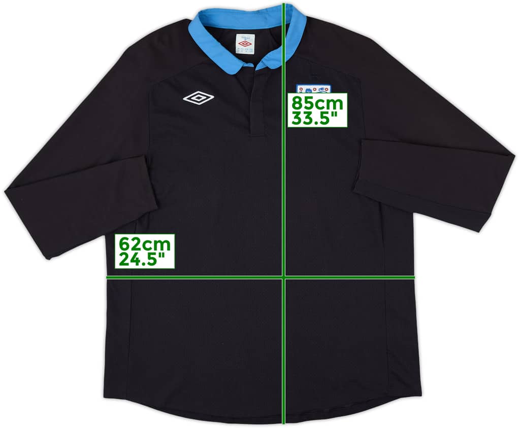 2011-12 England Away L/S Shirt - 8/10 - (XXL)