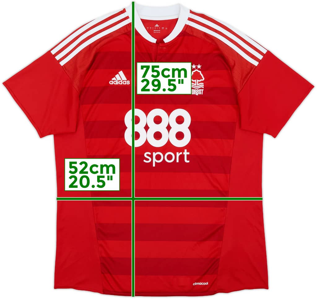 2016-17 Nottingham Forest Home Shirt - 6/10 - (L)