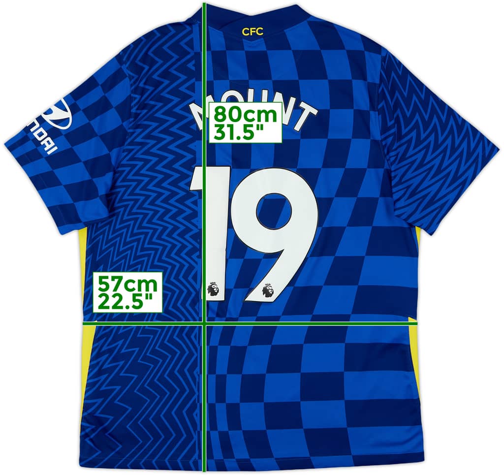 2021-22 Chelsea Home Shirt Mount #19 - 9/10 - (XL)