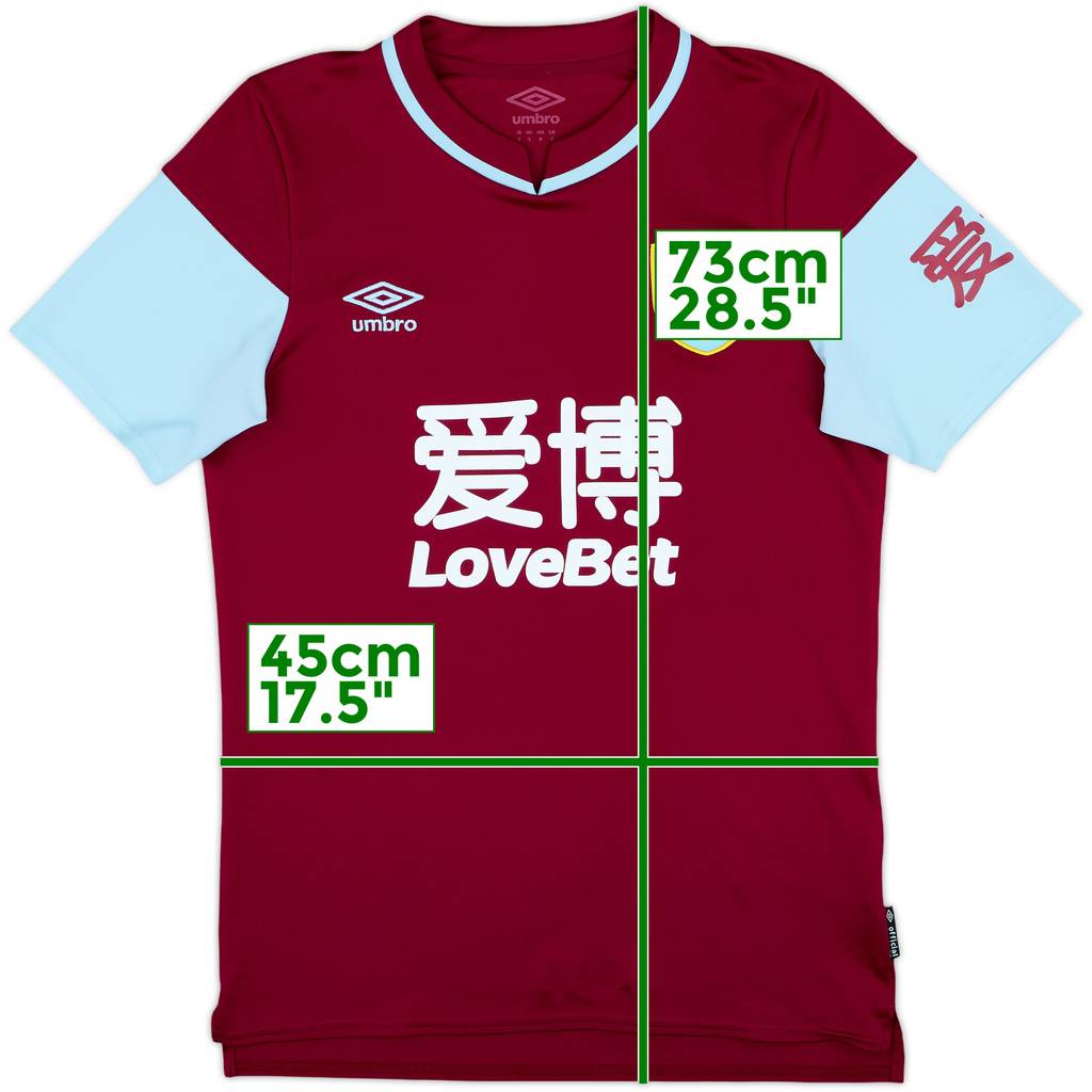 2020-21 Burnley Home Shirt - 8/10 - (S)