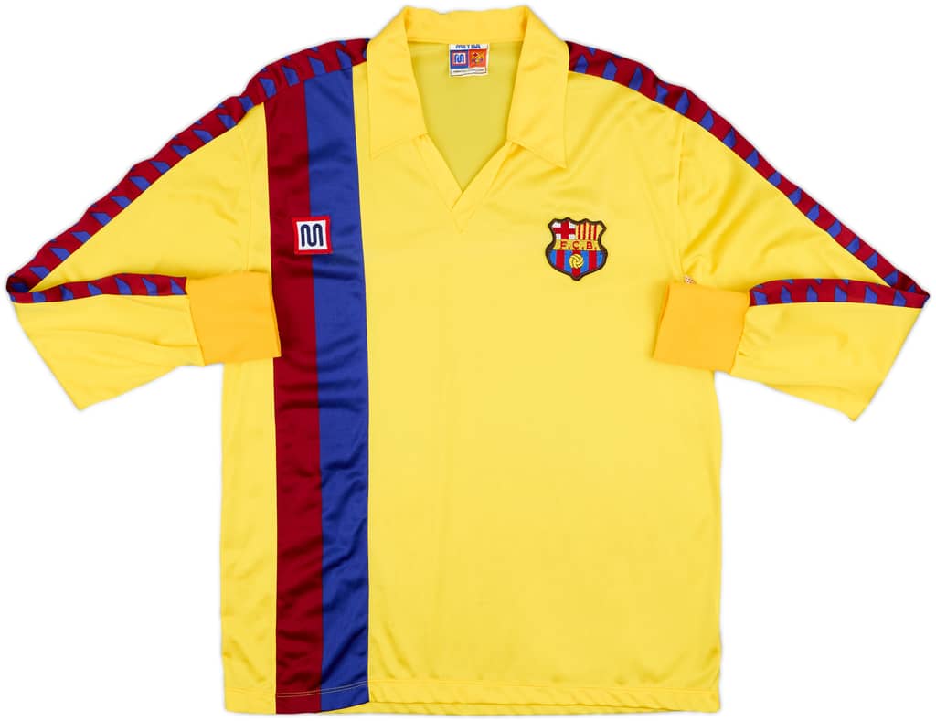 1982-85 Barcelona Away L/S Shirt - 8/10 - (L)