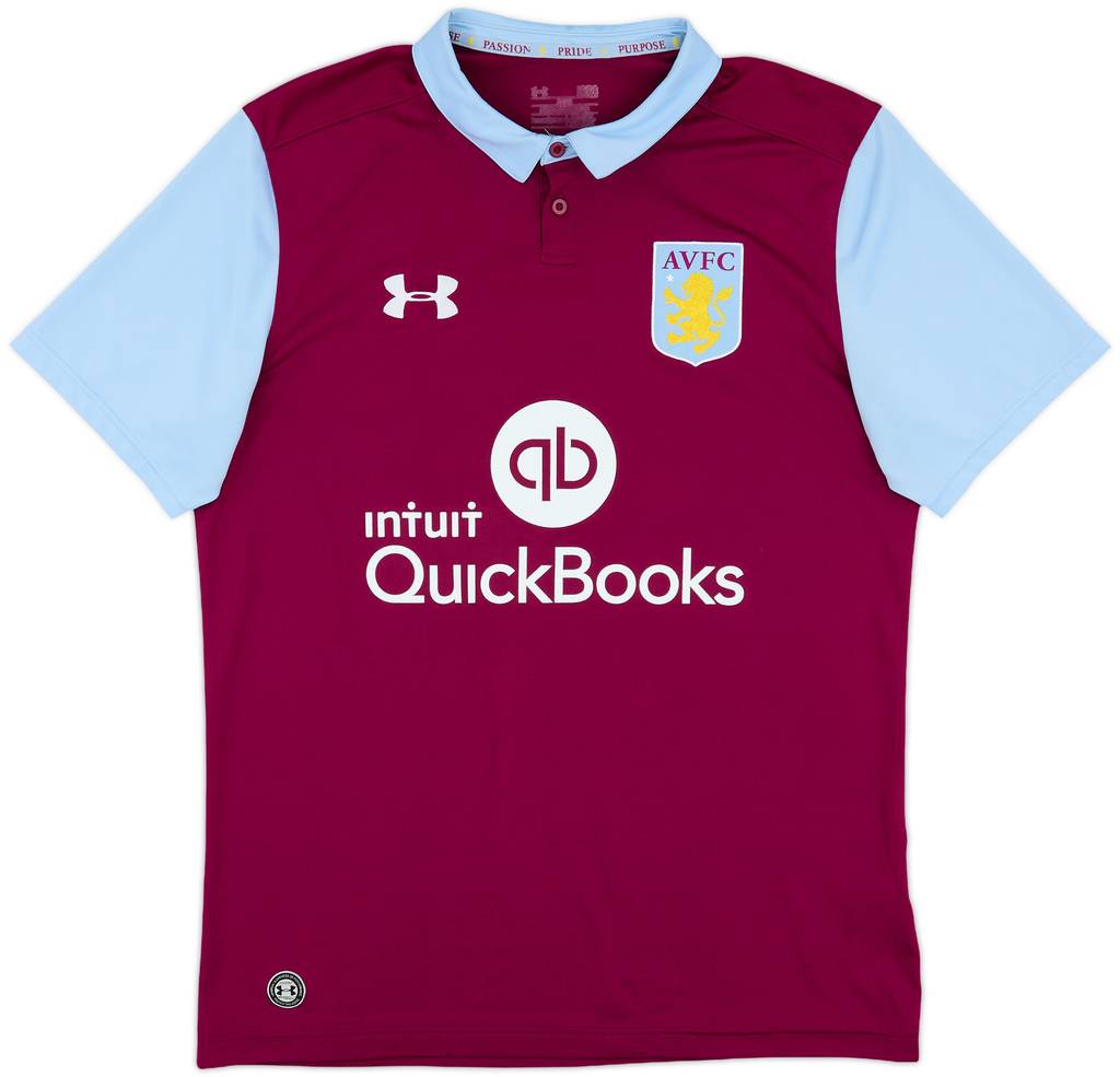 2016-17 Aston Villa Home Shirt - 8/10 - (L)