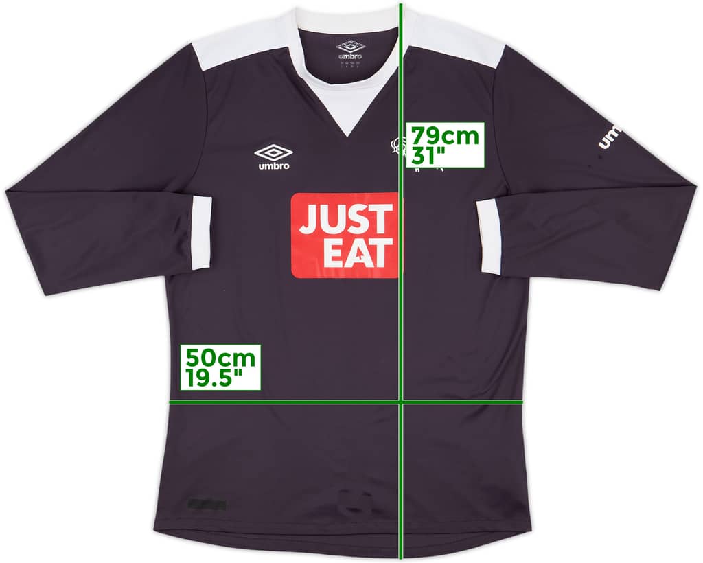2015-16 Derby County Away L/S Shirt - 6/10 - (L)