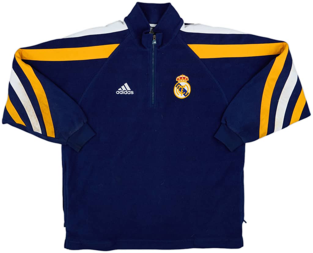1998-99 Real Madrid adidas 1/4 Zip Fleece Top - 6/10 - (M/L)