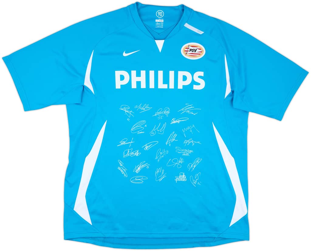 2007-08 PSV Player Issue Nike 'Squad Signed' Training Shirt - 8/10 - (XXL)