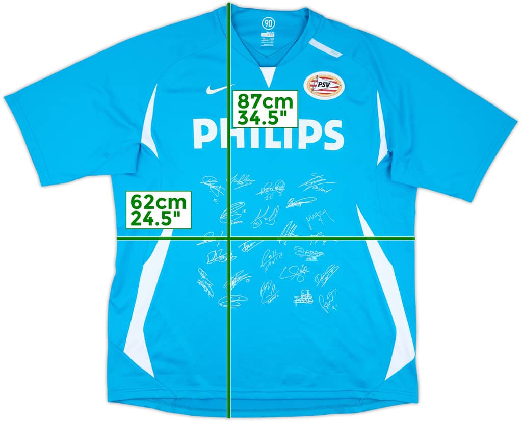 2007-08 PSV Player Issue Nike 'Squad Signed' Training Shirt - 8/10 - (XXL)