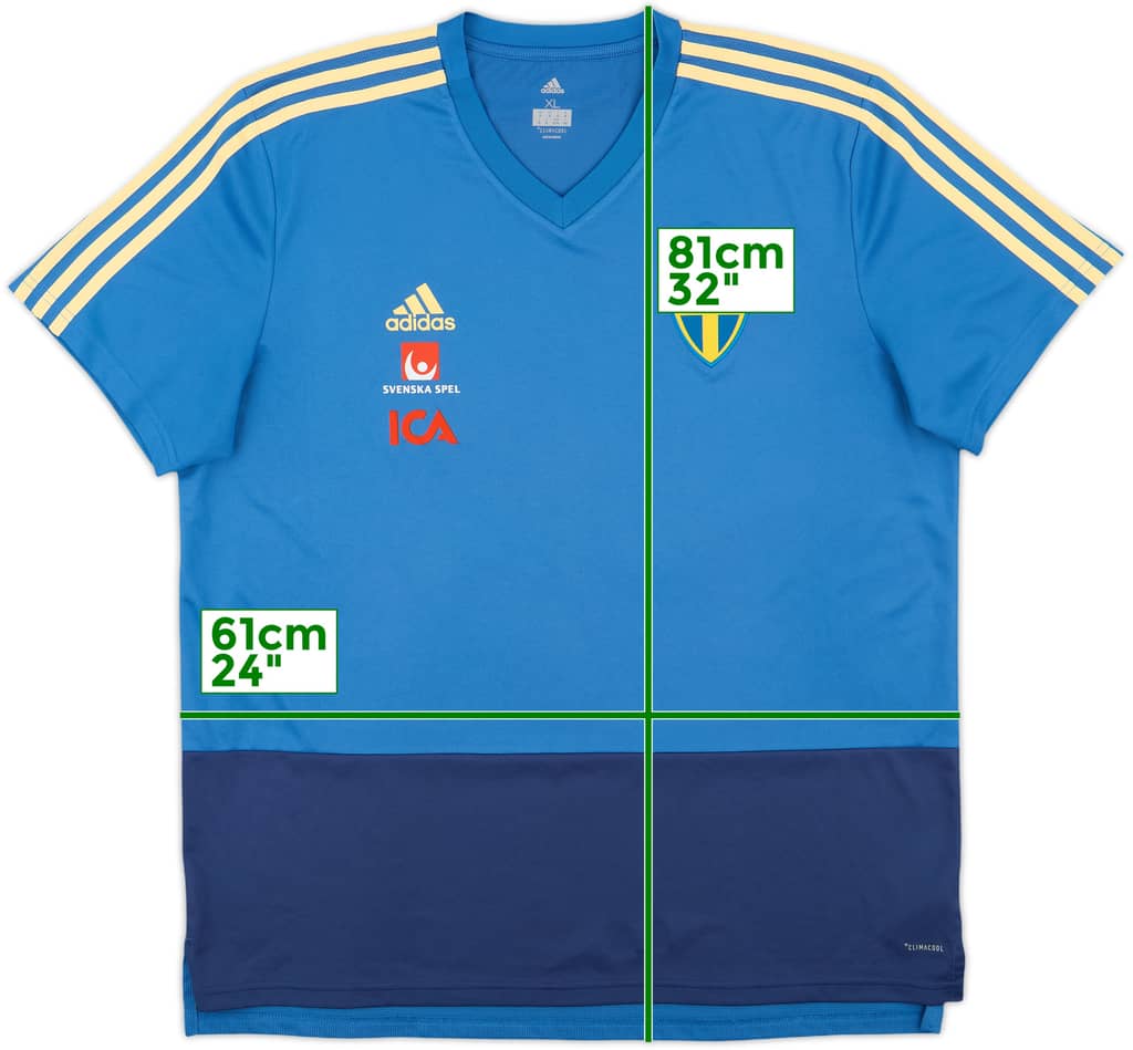 2017-18 Sweden adidas Training Shirt - 9/10 - (XL)