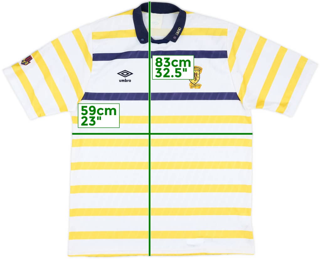 1988-91 Scotland Away Shirt - 8/10 - (XL)