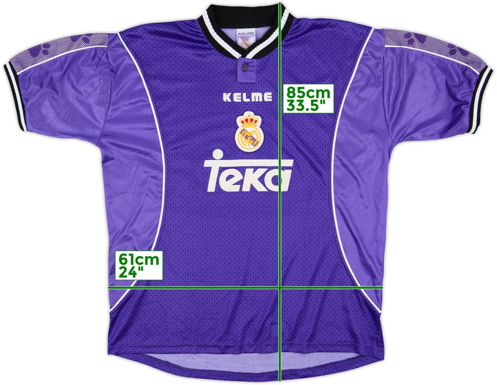 1997-98 Real Madrid Away Shirt - 8/10 - (XL)