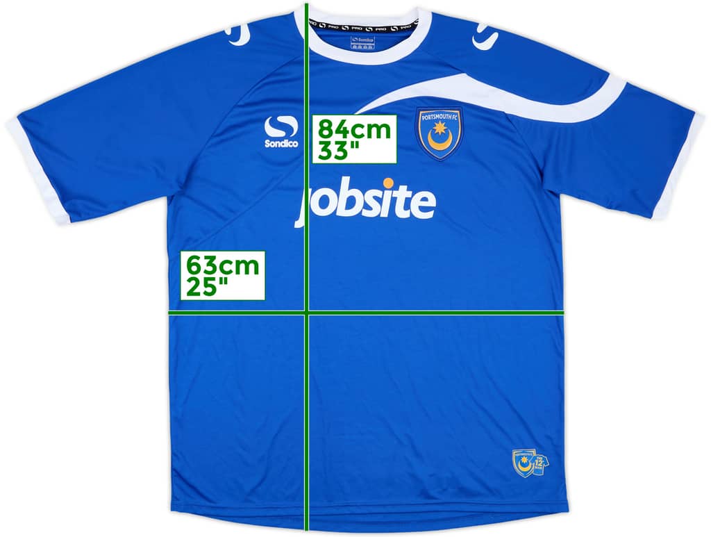 2013-14 Portsmouth Home Shirt - 6/10 - (XXL)