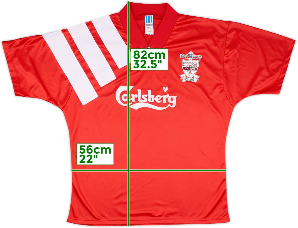 1992-93 Liverpool Centenary Home Shirt - 8/10 - (XL)
