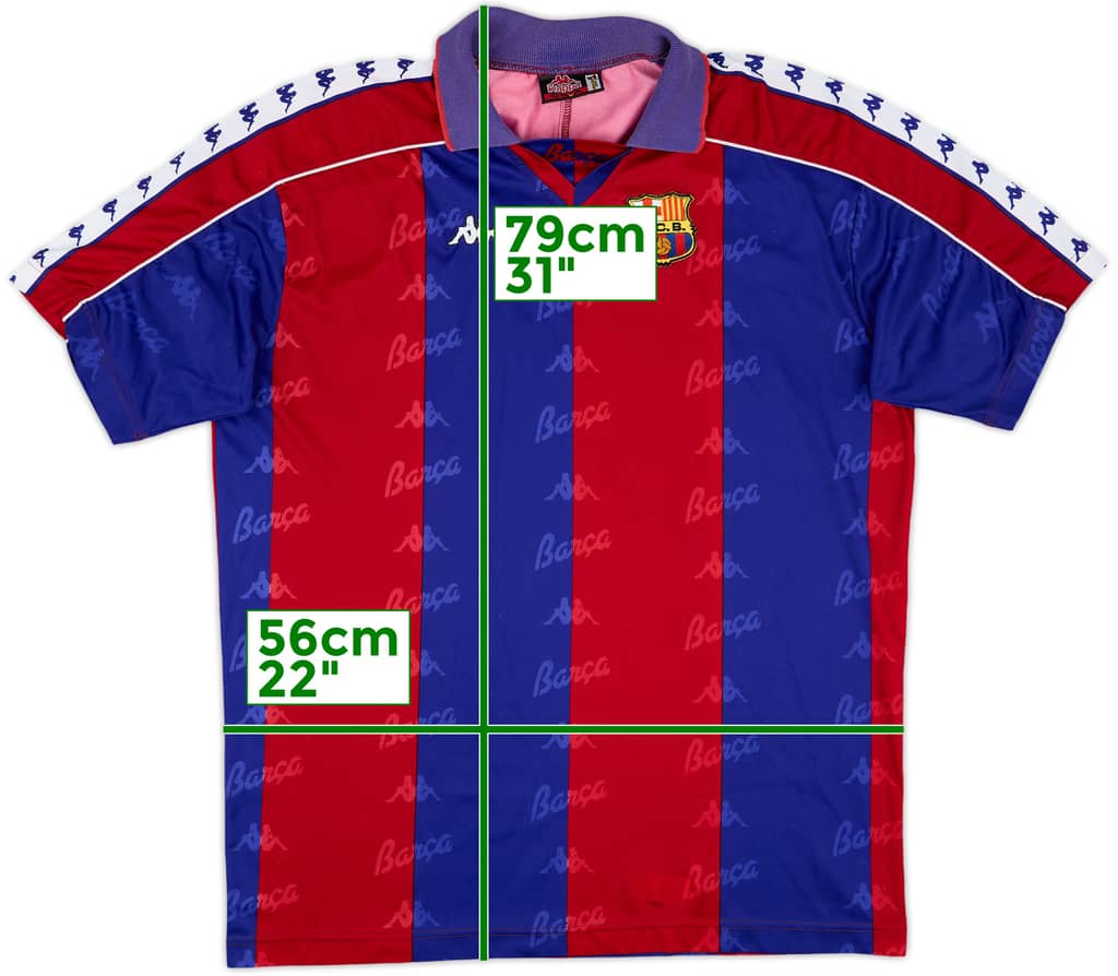 1992-95 Barcelona Home Shirt - 8/10 - (XL)