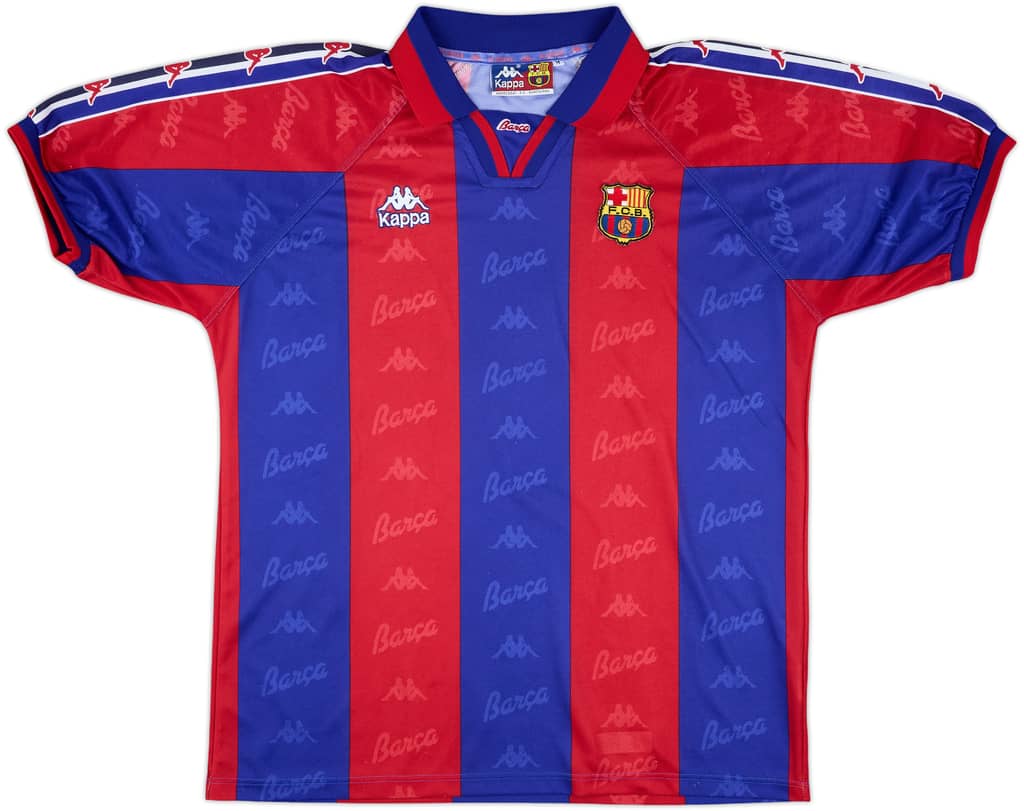 1995-97 Barcelona Home Shirt - 9/10 - (M)