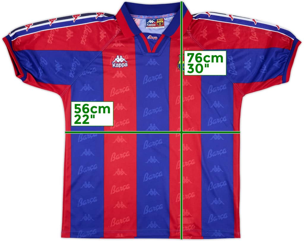 1995-97 Barcelona Home Shirt - 9/10 - (M)