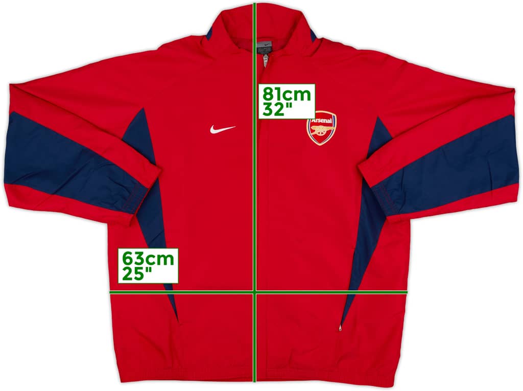 2003-04 Arsenal Nike Track Jacket - 8/10 - (L)