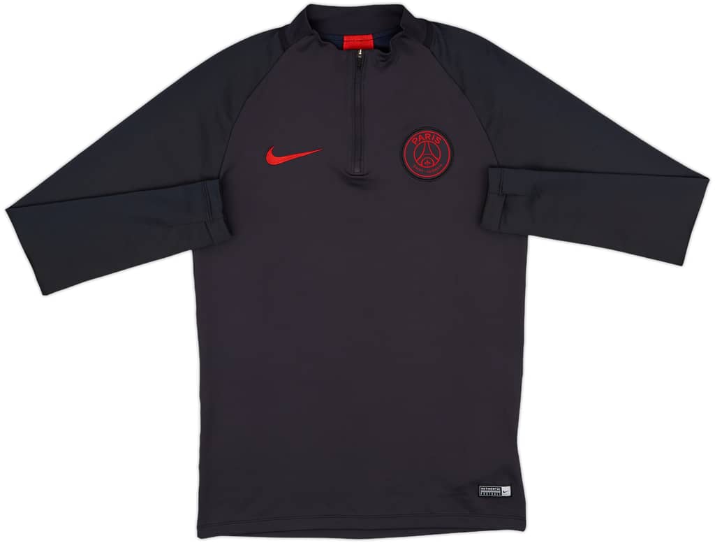 2019-20 Paris Saint-Germain Nike 1/4 Zip Drill Top - 8/10 - (S)