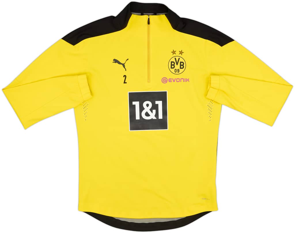 2019-20 Borussia Dortmund Player Issue Puma 1/4 Zip Drill Top #2 - 7/10 - (M)