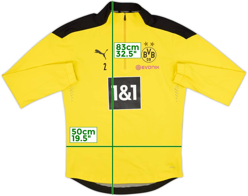 2019-20 Borussia Dortmund Player Issue Puma 1/4 Zip Drill Top #2 - 7/10 - (M)