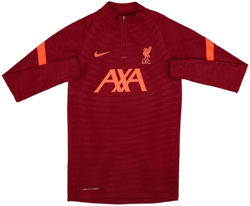 2021-22 Liverpool Nike Player Issue 1/4 Zip Drill Top - 7/10 - (S)