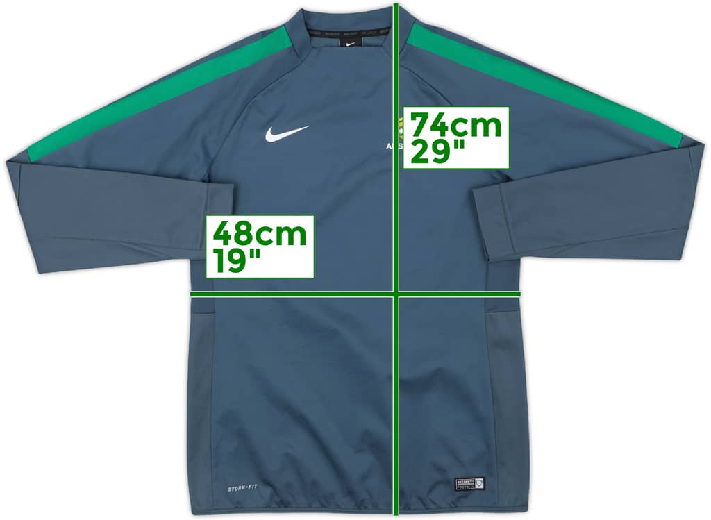 2015-16 Australia Nike Drill Top - 10/10 - (L)
