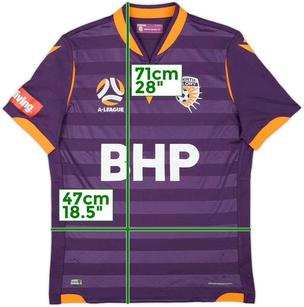 2020-21 Perth Glory Authentic Home Shirt - 8/10 - (S)