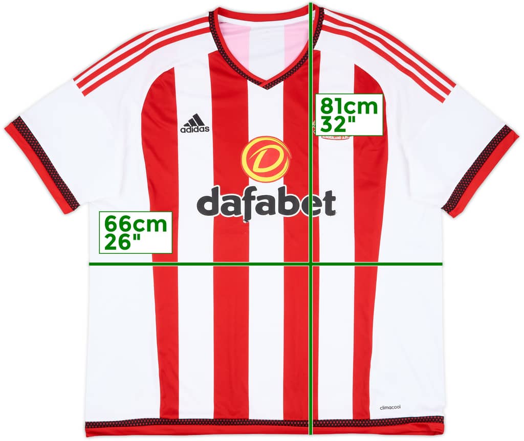 2015-16 Sunderland Home Shirt - 7/10 - (XXL)