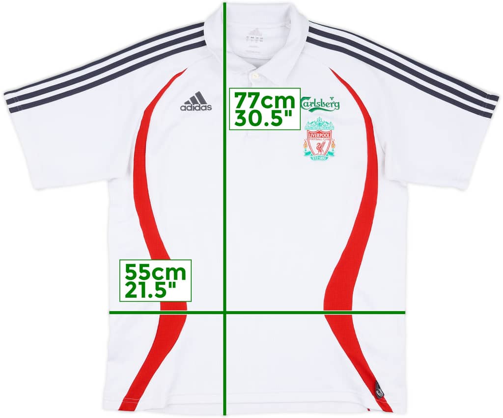 2006-07 Liverpool adidas Polo Shirt - 6/10 - (L)