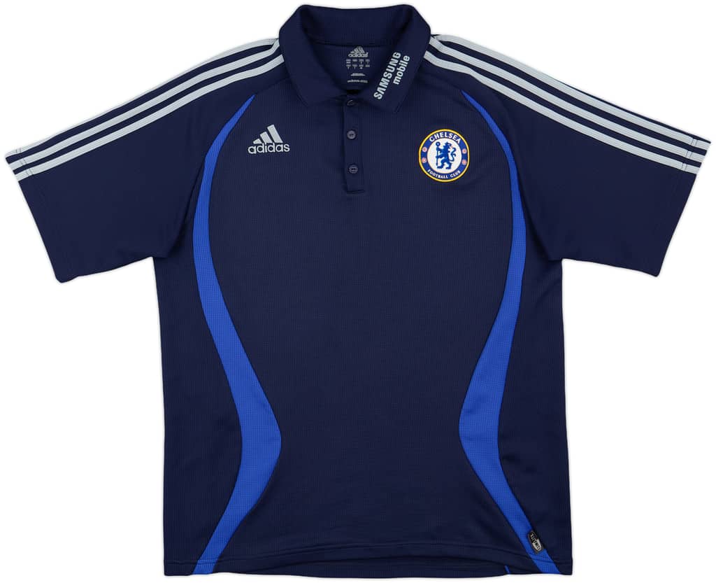 2006-07 Chelsea adidas Polo Shirt - 8/10 - (L)