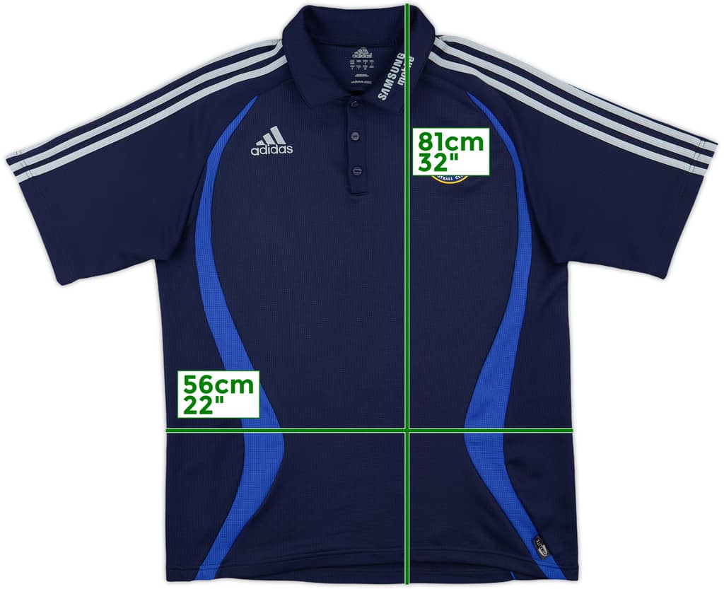 2006-07 Chelsea adidas Polo Shirt - 8/10 - (L)