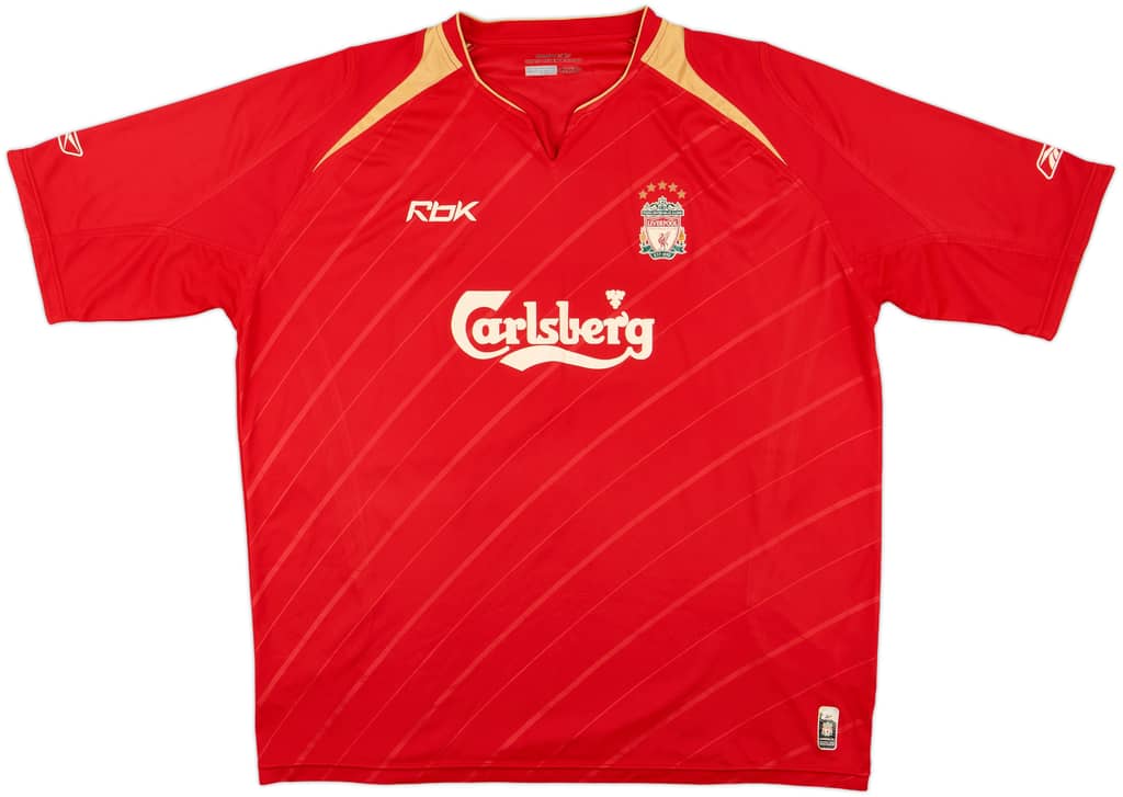 2005-06 Liverpool CL Home Shirt - 6/10 - (XXL)