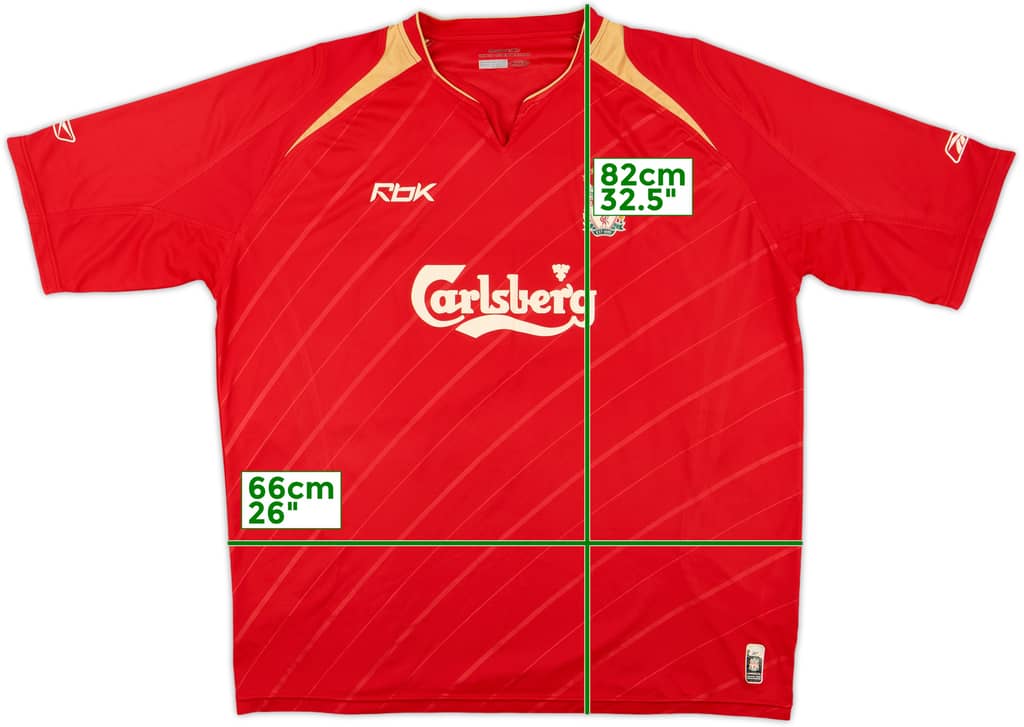 2005-06 Liverpool CL Home Shirt - 6/10 - (XXL)