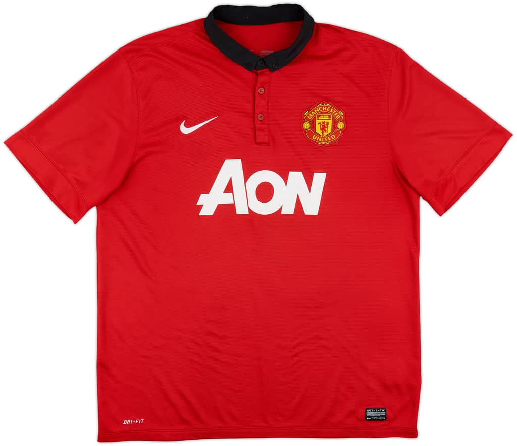2013-14 Manchester United Home Shirt - 5/10 - (XL)