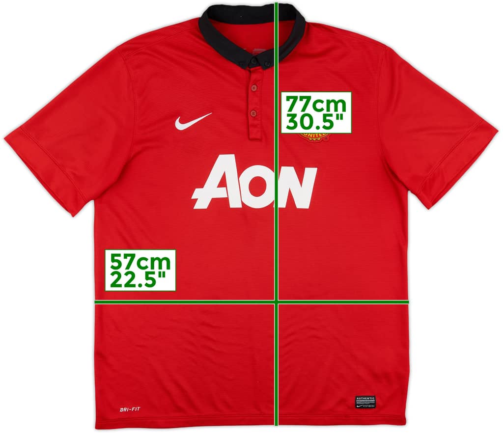 2013-14 Manchester United Home Shirt - 5/10 - (XL)