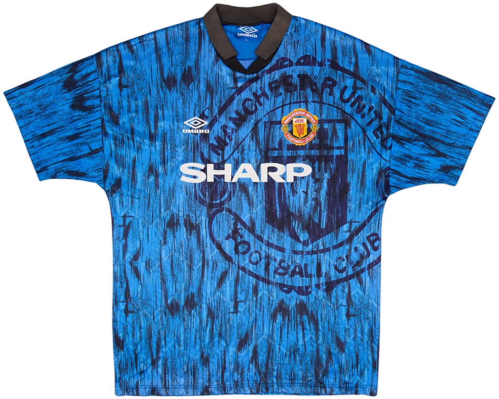 1992-93 Manchester United Away Shirt - 7/10 - (XL)