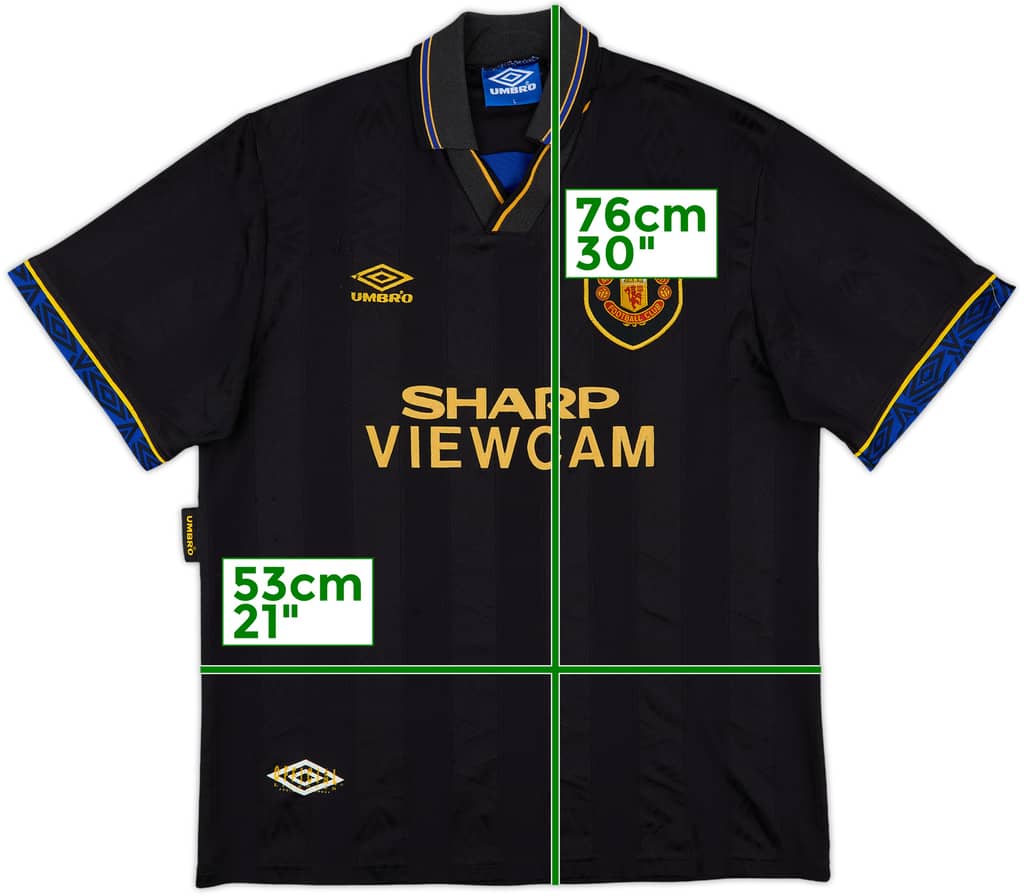 1993-95 Manchester United Away Shirt - 5/10 - (L)