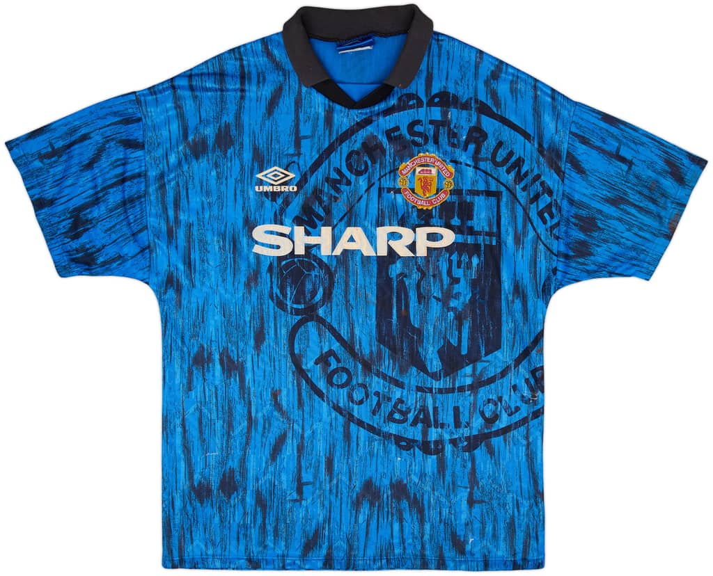 1992-93 Manchester United Away Shirt - 4/10 - (L)