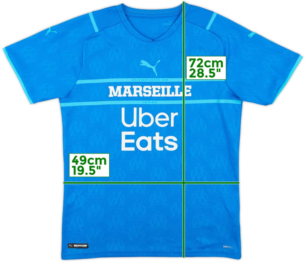 2021-22 Olympique Marseille Third Shirt - 8/10 - (M)