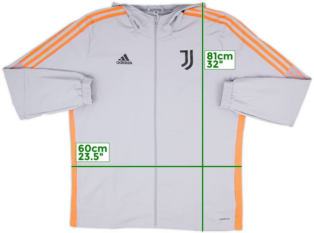 2021-22 Juventus adidas Hooded Rain Jacket - 10/10 - (XL)