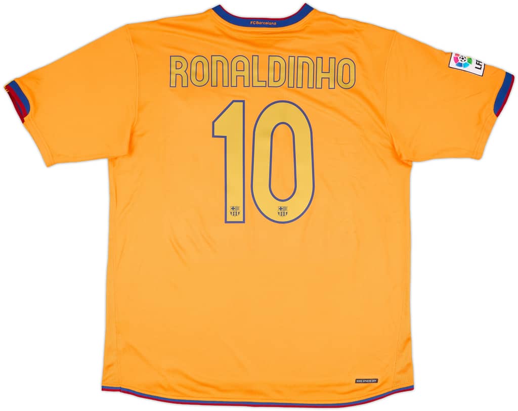 2006-08 Barcelona Away Shirt Ronaldinho #10