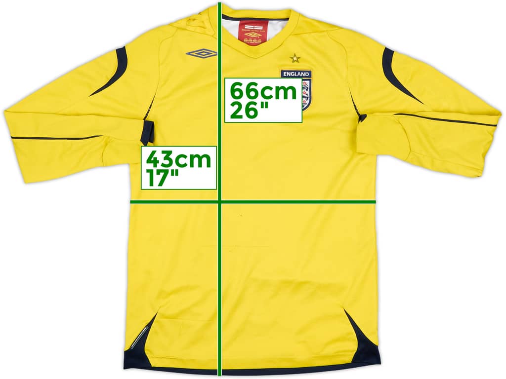 2006-08 England GK Shirt - 4/10 - (XL.Boys)