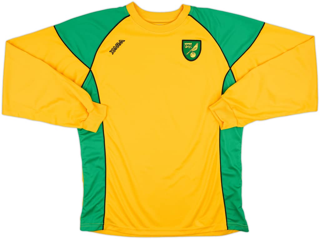 2006-08 Norwich Home L/S Shirt - 9/10 - (L)